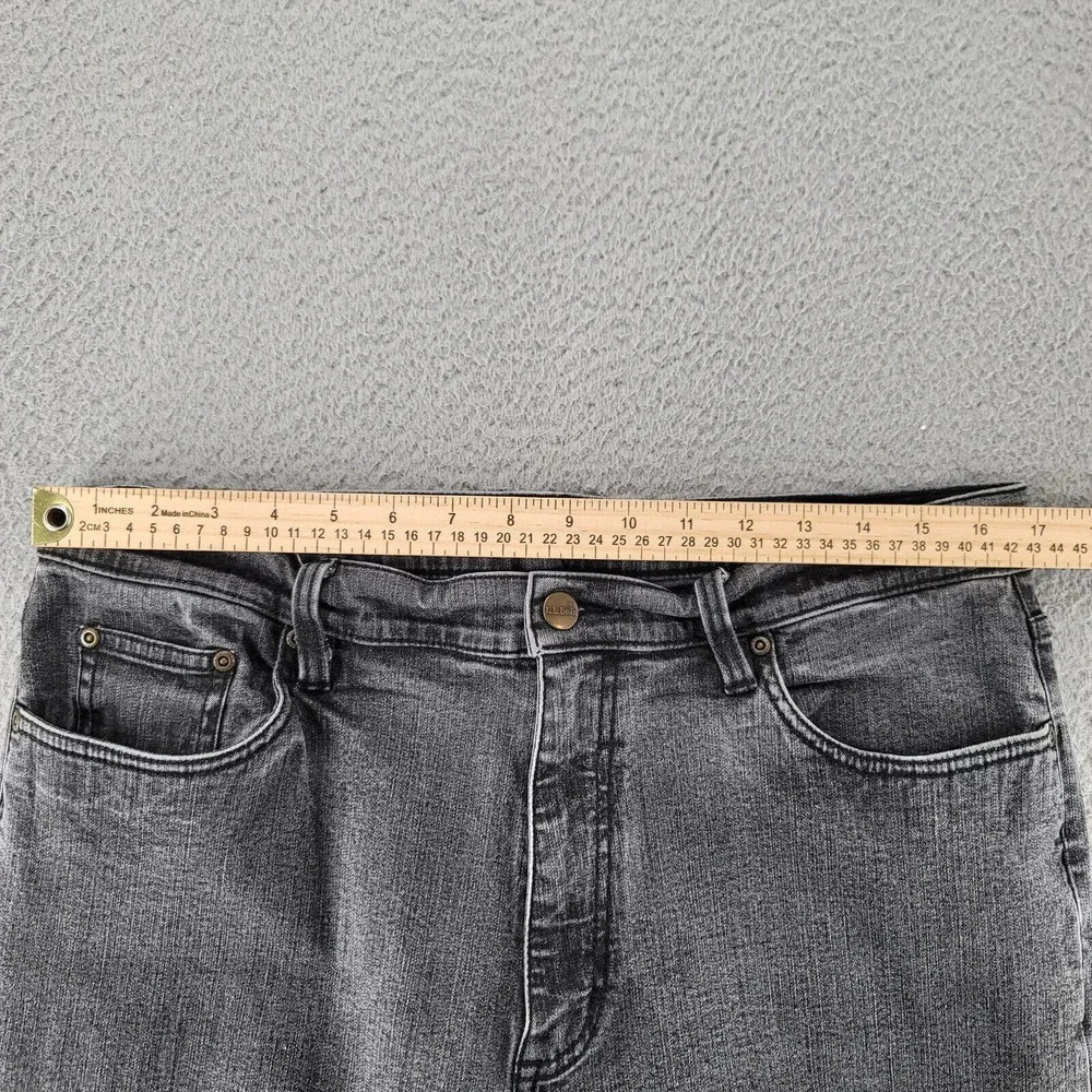 LL Bean Jeans Womens 18 Petite Black Dark Wash‎ Casual Denim Outdoors XK89 Logo